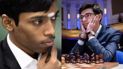 R Praggnanandhaa and Anish Giri in a duel of wits.